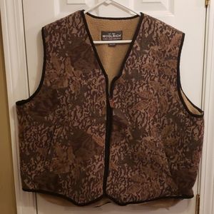 Vintage Woolrich Camo Sherpa Lined